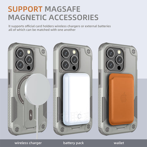 Hard case With kickstand and Wireless Charger Compatible (DAVISPHONES)