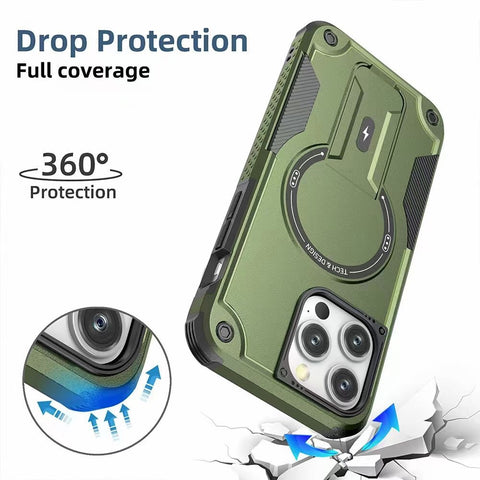 Hard case With kickstand and Wireless Charger Compatible (DAVISPHONES)
