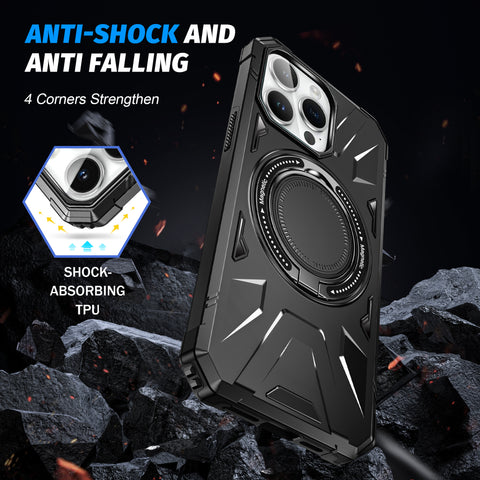 Magnetic 2 in 1 Ring Stand Case For samsung and iPhone HARD MATERIAL (DAVISPHONES)