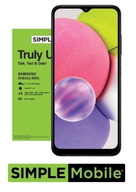 Samsung Galaxy A03S SIMPLE MOBILE ONLY