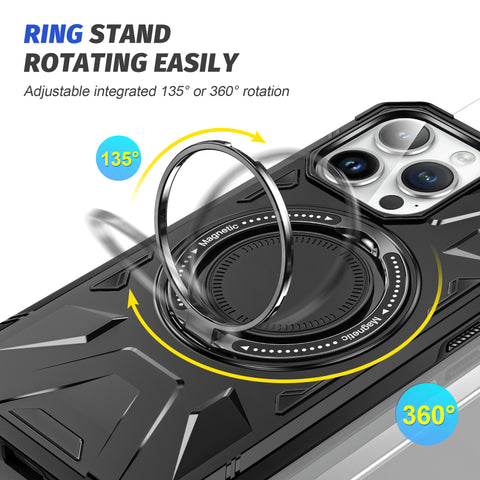 Magnetic 2 in 1 Ring Stand Case For samsung and iPhone HARD MATERIAL (DAVISPHONES)