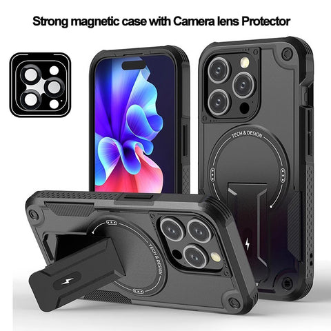 Hard case With kickstand and Wireless Charger Compatible (DAVISPHONES)
